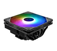 TZMRIT x COOLING IS-55 Low Profile CPU Cooler 55mm Height,with 5 Heatpipes and 120x120x15 mm Slim Fan,for Intel LGA1851/1700/115X/1200,for AMD AM4/AM5 (BK ARGB)