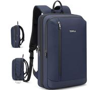 Tzowla Sac à dos professionnel pour ordinateur portable professionnel, sac à dos fin et extensible pour voyage, travail, bureau, université avec port de charge USB/type C, sac léger et extensible pour