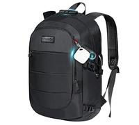 Tzowla Sac a Dos Antivol Ordi Portable pour Homme et Femme,Sac à Dos Ordinateur PC Etanche avec Port de Chargement USB et Verrou et Smart Tracker Tag pour Ordinateur Portable de 15/15,6 Pouces-Noir