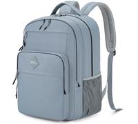 Tzowla Sac à dos d'école pour adolescents garçons et garçons, sac à dos léger pour ordinateur portable de 15,6 pouces pour adolescents de 14 à 18 ans, sacs à dos légers pour étudiants, gris, 15.6inch