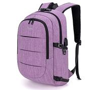 Tzowla Sac a Dos Ordi Portable College Homme et Femme,Sac à Dos Ordinateur Voyage Impermeable Antivol avec Port de USB et Serrure,Sac a Dos d Affaire Ecole PC pour Notebook de 15,6 Pouces-Violet