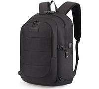 Tzowla Sac a Dos Ordi Portable College Homme,Sac à Dos Ordinateur Voyage Impermeable Antivol avec Port de USB et Serrure,Sac a Dos d Affaire Ecole PC pour Notebook de 17/17,3 Pouces-Noir