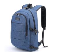 Tzowla Sac a Dos Ordi Portable College Homme,Sac à Dos Ordinateur Voyage Impermeable Antivol avec Port de USB et Serrure,Sac a Dos d Affaire Ecole PC pour Notebook de 17/17,3 Pouces-Bleu
