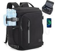 Tzowla Sac de voyage 40 x 30 x 20 cm avec grande poche pour boissons, sac à dos extensible pour objets personnels pour hommes/femmes, sacs de week-end d'affaires pour ordinateur portable de 15,6