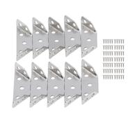 TZOXTLH 10 pièces en acier inoxydable multifonction Triangle coin attelle multi-angle Joint fixation étagère Support connecteur Support avec 70 vis