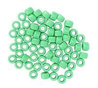 TZOXTLH 100 pièces perles en plastique bricolage artisanat barbe entretoise graine perle fournitures Kit pour la fabrication de bracelets de bijoux (Verte)