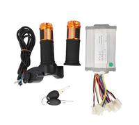 TZOXTLH 36V 1000W Motor Controller Aluminum Alloy Rubber Electric Bike Controller Throttle Grip Kit with 2 Keys for Electric Tricycle Motorcycle Modification