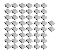 TZOXTLH 50pcs Serre en Acier Inoxydable Chevauchement S Clips Durable Cadre en Verre Pince de Fixation