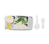 TZOXTLH Assiette à dîner pour Maison de poupée, Jouet de Boisson Alimentaire, Simulation Miniature, Assiette à dîner, modèle de Boisson Alimentaire pour Accessoires de Bricolage