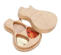 TZOXTLH Boîte à plectres de Guitare en Bois Massif d'érable + 3 plectres Cadeaux de Guitariste Accessoires pour Instruments de Musique