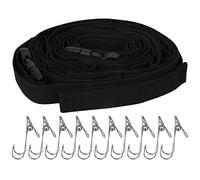 TZOXTLH Cintre à Boucles séparées pour Camping, 19 pièces, Sangle de Rangement réglable pour Pique-Nique avec Clips
