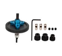 TZOXTLH Ensemble d'engrenages différentiels RC 54T Engrenage différentiel Universel 15T 17T 19T Pignon de Remplacement RC pour Slash (Bleue)