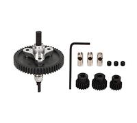 TZOXTLH Ensemble d'engrenages différentiels RC 54T Engrenage différentiel Universel 15T 17T 19T Pignon de Remplacement RC pour Slash (Argent)