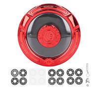 TZOXTLH Jouet Rotatif du Bout des Doigts Lueur dans la Nuit Obscure Jouet de Rotation Ergonomique pour TDAH en Alliage avec Lumière Violette (Rouge)