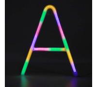 TZOXTLH Lettre anglaise distinctive à LED en forme de A pour décoration de Noël, mariage, fête d'anniversaire (multicolore)