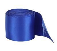 TZOXTLH Rouleau de ruban de satin double face 5 m/16,4 pieds de longueur 38 mm/1,5 pouces de largeur Ruban d'emballage cadeau en polyester pour travaux manuels, ornements de cheveu (Bijou Bleu)
