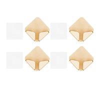 TZOXTLH Support de Rangement de Cordon d'alimentation sans poinçon, 4 pièces, Support de Prise Auto-adhésif, Support Organisateur pour la Maison, Or