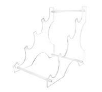 TZOXTLH Support de Sabre de Bureau en Acrylique, Support de Sabre à 4 Niveaux, présentoir pour épées, Transparent