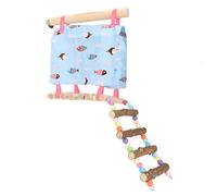 TZOXTLH Tente hamac pour Animaux de Compagnie Exercice d'escalade coloré Petit nid Suspendu pour Animaux de Compagnie avec échelle pour Perroquet Hamster Ours doré
