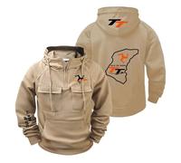 TZPTZNVF Sweat-Shirts À Capuche Unis pour Hommes Style I.s.l.e of M.a.n T..T Graphiques Demi-Zip Ville Vêtements D'extérieur-SLanSe||x_l