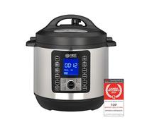 TZS First Austria - Autocuiseur électrique 6L avec 12 programmes automatiques - Multicooker 1000W comme cuiseur à riz, à vapeur, mijoteuse, etc. - Multicuiseur électrique à pression & livre recettes