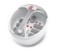 TZS First Austria - Bain de Pieds avec Massage - 450W - 3 Réglages & 6 Rouleaux de Massage - Bain de Pieds Bouillonnant Électrique avec Chauffage - Poignée & Boîte à Arôme