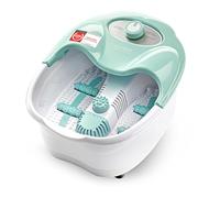 Spa pour les pieds TZS First Austria, massage par vibrations et bulles d'air, fonction infrarouge et chauffante, bain de pieds, 80 W, 3 programmes, 3 accessoires, poignée pliable, boîte d'arômes