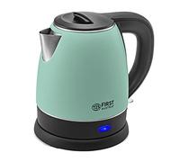 TZS First Austria Bouilloire inox 1,2L | 2200W | Compacte, base 360° | Filtre anti-calcaire intégré | Protection anti-surchauffe | Sans fil