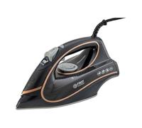 TZS First Austria - Fer à Repasser Vapeur 3200W - 450ml - 42 Sorties de Vapeur - Débit 27g/min & Effet Pressing 1g - Semelle Céramique - Anti-Calcaire, Vapeur Verticale & Auto-Nettoyage - Noir