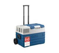 TZS First Austria Glacière à compresseur | 52 L | -20 °C à +20 °C | MAX/ECO | Éclairage intérieur | Port USB | Fonction trolley et poignées de transport | Bleu