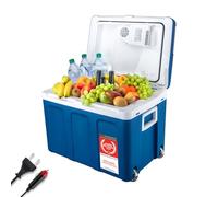 Glacière électrique portable 45L, Boîte Glacière 12/220 V - Camping - Glaciere Electrique Voiture, Bleu