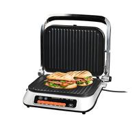 TZS First Austria Gril de contact digital, 2100W, plaques amovibles antiadhésives, cuisson saine, bac à graisse, ouverture 180°, grill de table pour des résultats parfaits