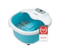 TZS First Austria - Hydromasseur plantaire 450W avec 3 programmes & 6 rouleaux massage - Bain de pieds électrique avec massage par vibration & bulles d'air, avec infrarouges & chauffage - Avec timer