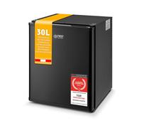 TZS First Austria - Mini réfrigérateur 30L complètement silencieux - Minibar pour camping, bureau, chambre & hôtel - Noir mat