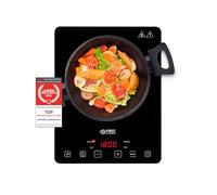 TZS First Austria Plaque à Induction posable, 2000W, Plaque de Cuisson Slim-Design, Plaque Electrique avec Réglage de Température sur 10 Niveaux, Minuteur, Sécurité Enfant, Écran LED