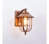 TZSMUM E27 Applique Murale Extérieure Rétro Luminaire Mural avec Détecteur de Mouvement Lampe Murale IP65 Etanche Éclairage Mural Vintage Industriel pour Jardin Terrasse Pathway (Bronze Antique)