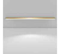 TZSMUM LED Long Rectangle Plafonnier Aluminium Acrylique Moderne Intérieur Lampe de Plafond Créativité Décoration Plafonniers Linéaire Design pour Couloir Bureau Cuisine (120cm,Or Lumière Blanche)