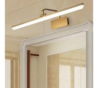 TZSMUM LED Miroir Applique Murale Lampe Murale Rotatifs 270° Luminaire Mural Salle de Bains Miroir Éclairage Mural Moderne Intérieur pour Chambre à Coucher Bains Couloirs (Or-Lumière Chaude,53cm)