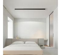 TZSMUM Plafonnier LED Luminaire Intérieur 2700K/4500K/6500K Moderne Très Mince Lampe de Plafond Longue Aluminium Luminaire Plafonnier pour Chambre à Coucher Salon Couloir (Lumière Neutre,200cm)