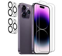 Tzstz 2+2 Pièces Verre Trempé Protecteur,pour iPhone 14 Pro Max，Dureté 9H,Anti Rayures,iPhone 14 Pro Max D'écran Protecteur