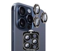 Tzstz【2 pièces - noir】pour iPhone 15 Pro Max Caméra Protecteur Anti-Rayures 9H Dureté pour iPhone 15 Pro Max - Noir Caméra Arrière Protecteur