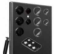 Tzstz【2 pièces - noir pour Samsung Galaxy S23 Ultra 5G Caméra Protecteur,Anti-Rayures 9H Dureté，pour Samsung Galaxy S23 Ultra 5G Caméra Protecteur - Noir Caméra Arrière Protecteur