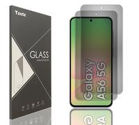 Tzstz 2 Pièces Verre Trempé Anti-Espion pour Samsung Galaxy A56 5G Dureté 9H Anti Rayures D'écran Protecteur