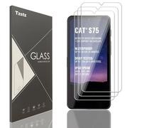 Tzstz 3 Pièces Verre Trempé D'écran Protecteur pour Cat S75 Dureté 9H Anti Rayures HD Film de Protection D'écran