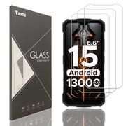 Tzstz 3 Pièces Verre Trempé D'écran Protecteur pour DOOGEE Fire 5/Fire 5 Ultra/Fire 5 Pro 6.6" Dureté 9H Anti Rayures HD Film de Protection D'écran