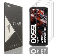 Tzstz 3 Pièces Verre Trempé D'écran Protecteur pour DOOGEE Fire 6 / DOOGEE Fire 6 Power 6.56" Dureté 9H Anti Rayures HD Film de Protection D'écran