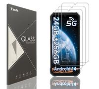 Tzstz 3 Pièces Verre Trempé D'écran Protecteur pour FOSSiBOT F109/FOSSiBOT F109S 6.75 Dureté 9H Anti Rayures HD Film de Protection D'écran