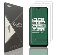 Tzstz 3 Pièces Verre Trempé D'écran Protecteur pour Nokia G42 5G 6.56" Dureté 9H Anti Rayures HD Film de Protection D'écran