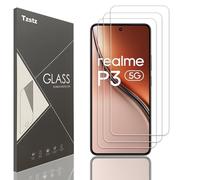 Tzstz 3 Pièces Verre Trempé D'écran Protecteur pour realme P3 5G/realme P3 lite 6,67" Dureté 9H Anti Rayures HD Film de Protection D'écran