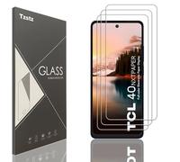 Tzstz 3 Pièces Verre Trempé D'écran Protecteur pour TCL 40 NXTPAPER/TCL 40NXTPAPER 4G Dureté 9H Anti Rayures HD Film de Protection D'écran